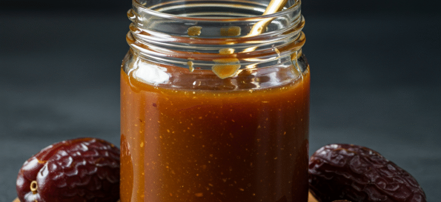 Easy Homemade Healthy «Caramel» Sauce Date Based