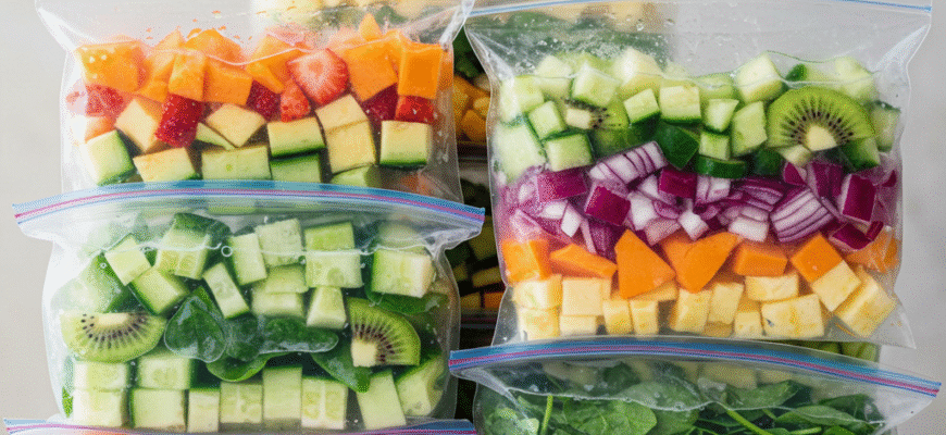 Prep Smoothies Ahead Freezer Packs
