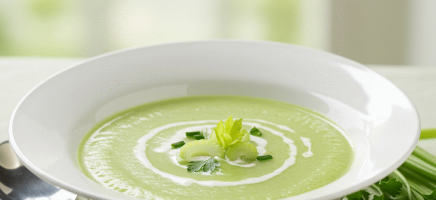 Tasty & Healthy Cream of Celery Soup Lighter Version