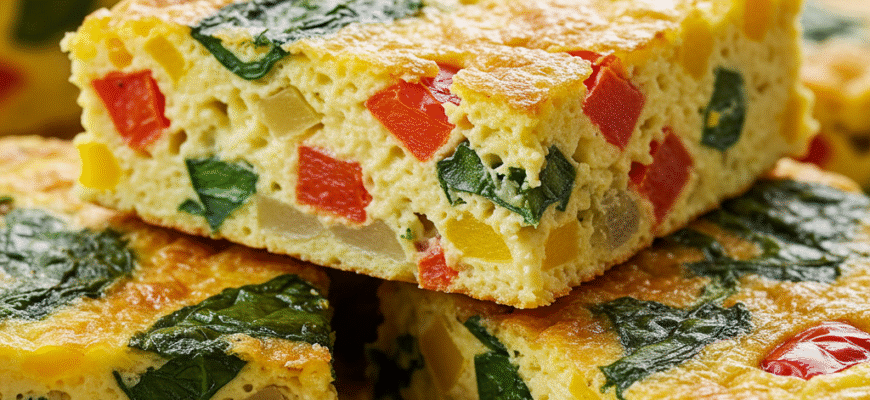Healthy & Satisfying Breakfast Frittata Squares