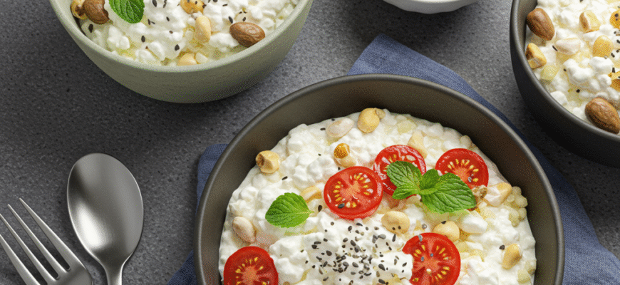 Healthy & Satisfying Savory Cottage Cheese Bowls