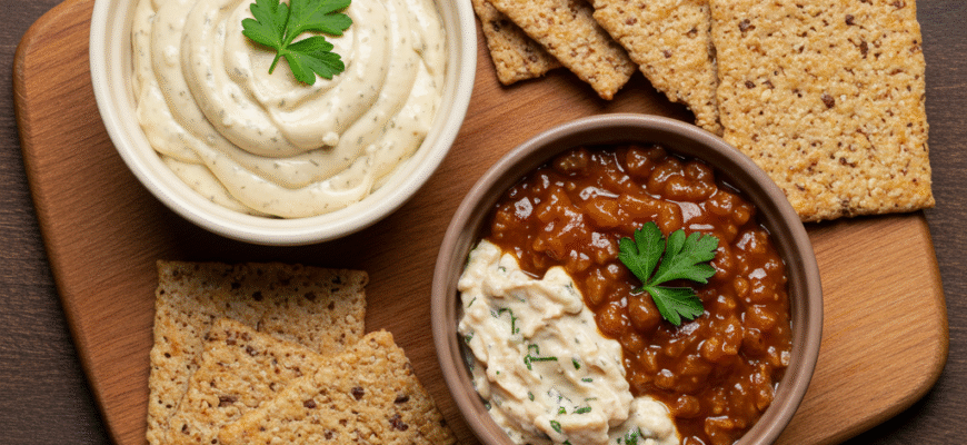Flavorful Dips for Whole Grain Crackers