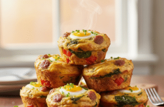 Healthy Satisfying Savory Breakfast Muffins