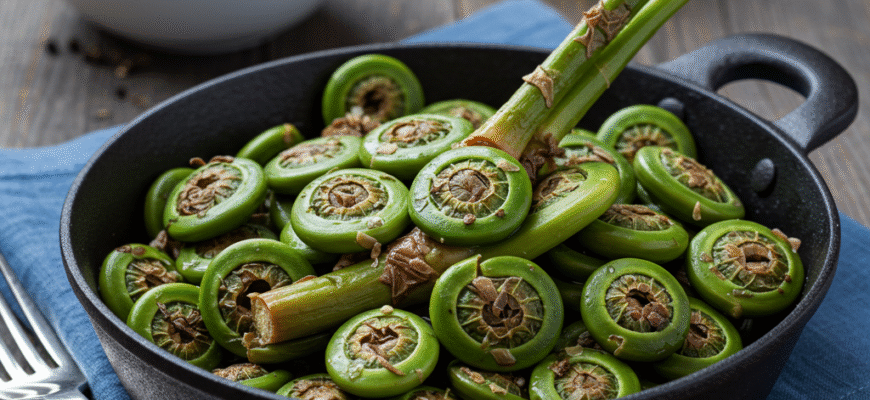 Tasty & Healthy Ways to Prepare Fiddleheads Cooked Only! — seasonal if avail