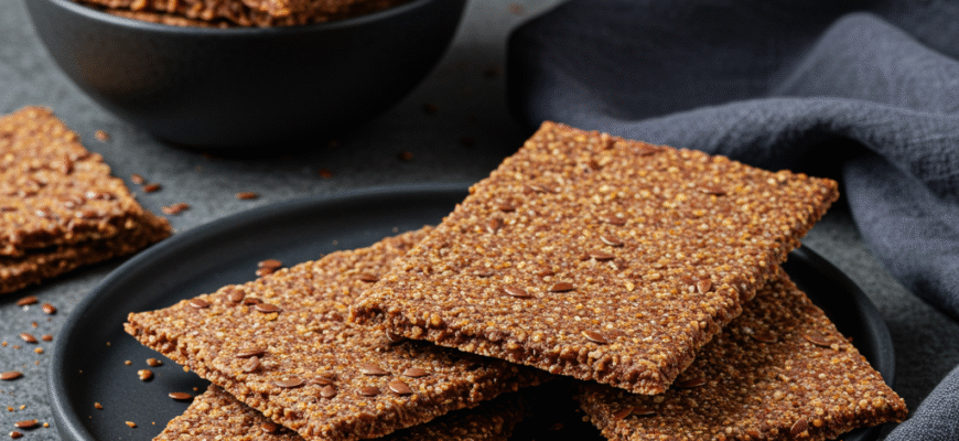 Easy Homemade Flaxseed Crackers