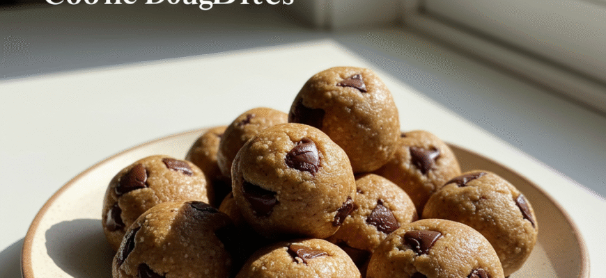 Easy Homemade Healthy Chocolate Chip Cookie Dough Bites